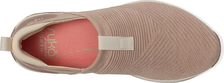 Ryka Echo Knit Slip On Sneaker Women's Shoes Warm Taupe Heather : 6 D - Wide, Synthetic - Image 2