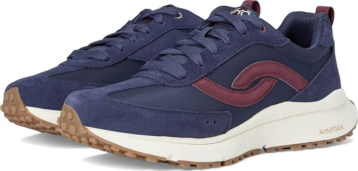 Ryka Jetsetter Sneakers Women's Shoes Academy Blue/Berry : 9.5 D - Wide, Synthetic/Textile