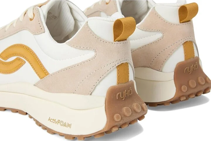 Ryka Jetsetter Sneakers Women's Shoes Terra Taupe/Yellow : 9 B - Medium, Synthetic/Textile - Image 7