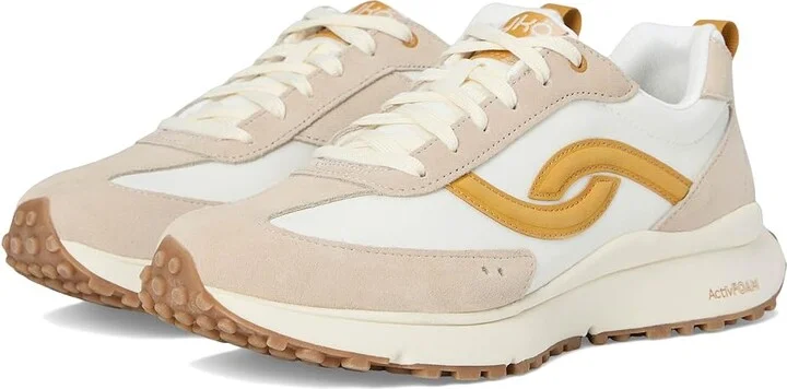 Ryka Jetsetter Sneakers Women's Shoes Terra Taupe/Yellow : 9 B - Medium, Synthetic/Textile