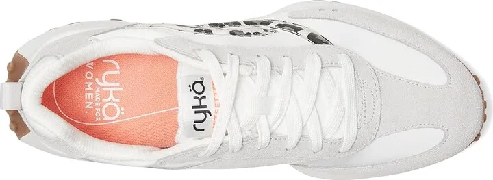 Ryka Jetsetter Sneakers Women's Shoes White Leopard : 9 D - Wide, Synthetic/Textile - Image 2