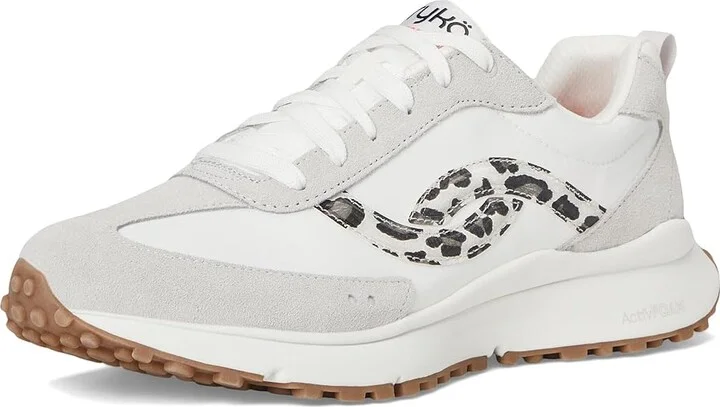 Ryka Jetsetter Sneakers Women's Shoes White Leopard : 9 D - Wide, Synthetic/Textile - Image 5