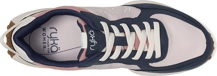 Ryka Jog On Slip On Sneaker Women's Shoes Lilac/Navy : 8 D - Wide, Lace/Rubber/Textile - Image 2