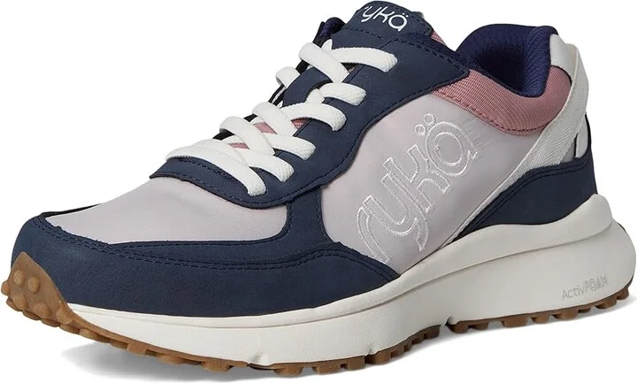 Ryka Jog On Slip On Sneaker Women's Shoes Lilac/Navy : 8 D - Wide, Lace/Rubber/Textile - Image 5