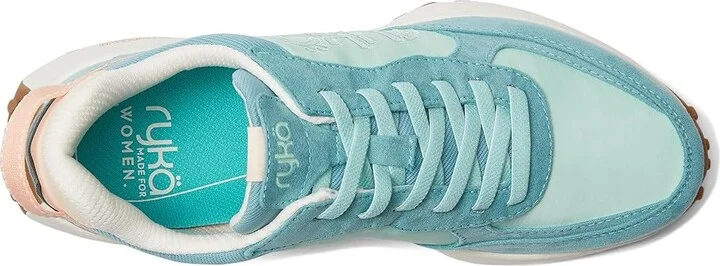 Ryka Jog On Slip On Sneaker Women's Shoes Nile Blue Faux Leather : 5.5 B - Medium, Lace/Rubber/Textile - Image 2