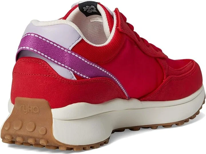 Ryka Jog On Slip On Sneaker Women's Shoes Salsa Red Faux Leather : 10 B - Medium, Lace/Rubber/Textile - Image 4