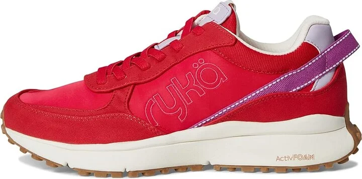 Ryka Jog On Slip On Sneaker Women's Shoes Salsa Red Faux Leather : 10 B - Medium, Lace/Rubber/Textile - Image 6