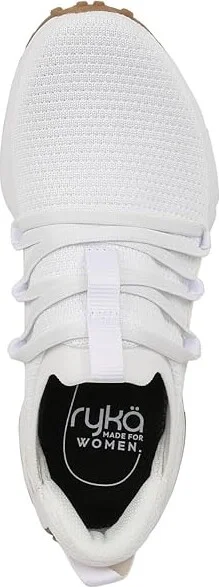 Ryka Jumpstart Lace Slip On Sneaker Women's Shoes White : 9 D - Wide, Textile - Image 2