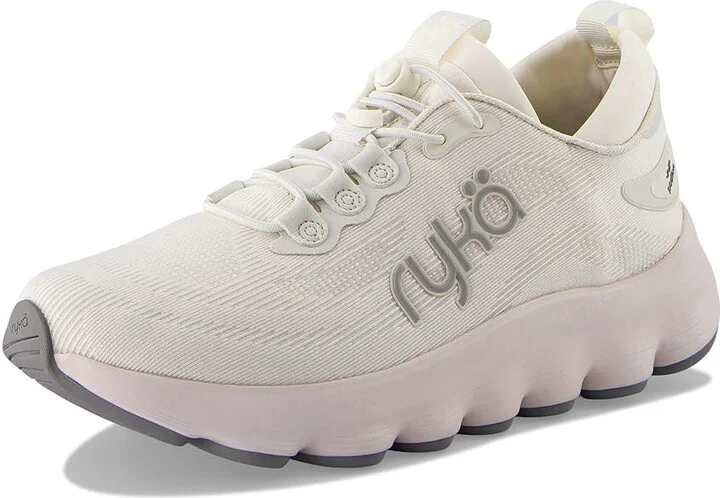Ryka Podflow EZ Slip-On Walking Shoes Women's Shoes Gardenia White Mesh Fabric : 11 B - Medium, Textile - Image 5