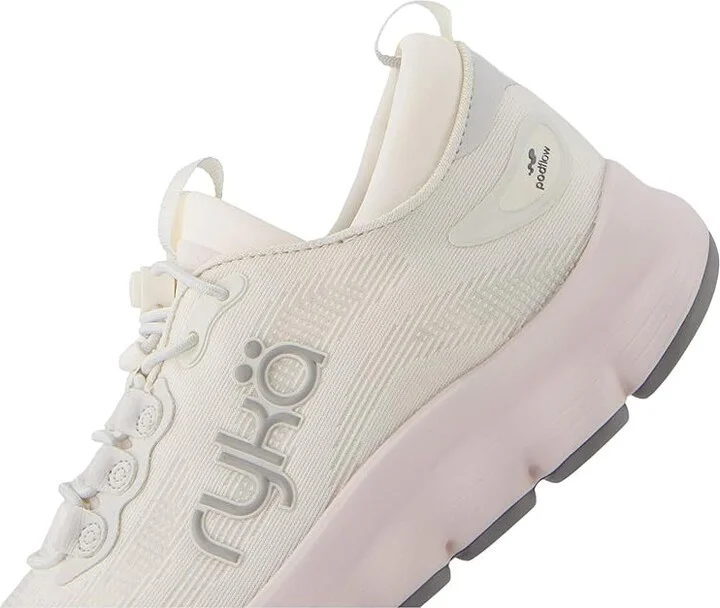 Ryka Podflow EZ Slip-On Walking Shoes Women's Shoes Gardenia White Mesh Fabric : 11 B - Medium, Textile - Image 7