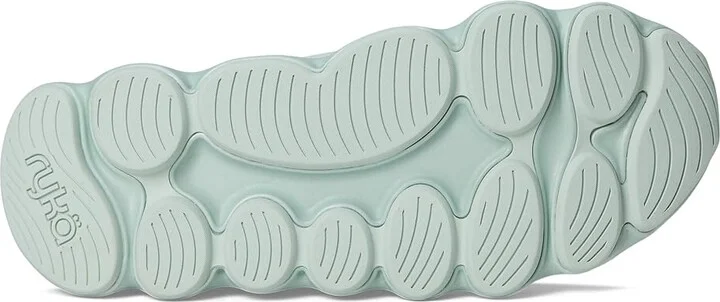 Ryka Podflow EZ Slip-On Walking Shoes Women's Shoes Icicle Green Mesh Fabric : 8.5 D - Wide, Textile - Image 3