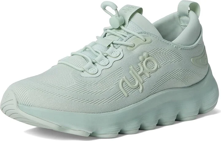 Ryka Podflow EZ Slip-On Walking Shoes Women's Shoes Icicle Green Mesh Fabric : 8.5 D - Wide, Textile - Image 5