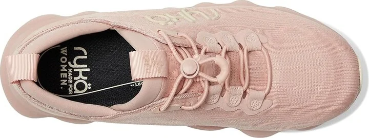 Ryka Podflow EZ Slip-On Walking Shoes Women's Shoes Rosy Peach Mesh Fabric : 7 D - Wide, Textile - Image 2