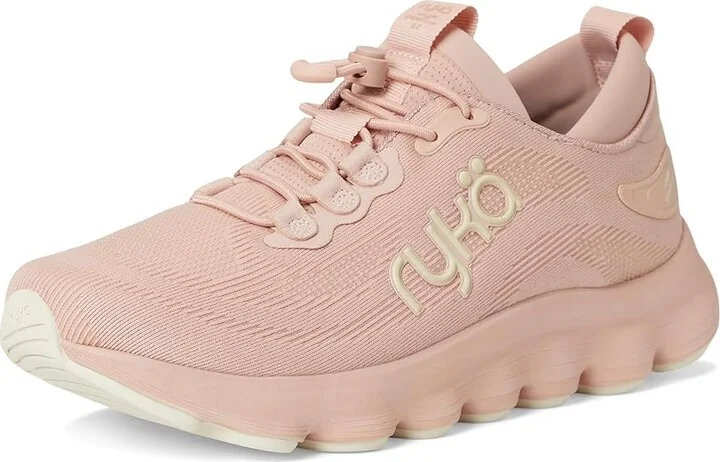 Ryka Podflow EZ Slip-On Walking Shoes Women's Shoes Rosy Peach Mesh Fabric : 7 D - Wide, Textile - Image 5