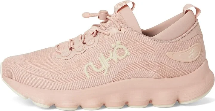 Ryka Podflow EZ Slip-On Walking Shoes Women's Shoes Rosy Peach Mesh Fabric : 7 D - Wide, Textile - Image 6