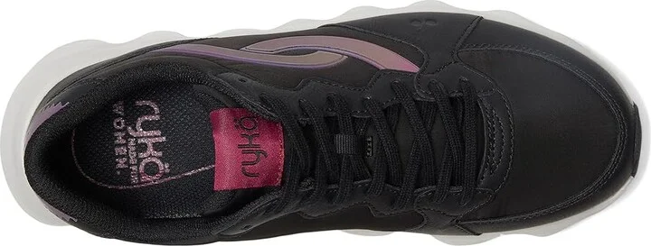 Ryka Podflow Retro Women's Shoes Black Mesh Fabric : 6.5 B - Medium, Rubber - Image 2