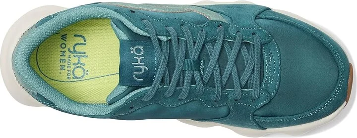Ryka Podflow Retro Women's Shoes Deep Sea Green Mesh Fabric : 9.5 D - Wide, Rubber - Image 2