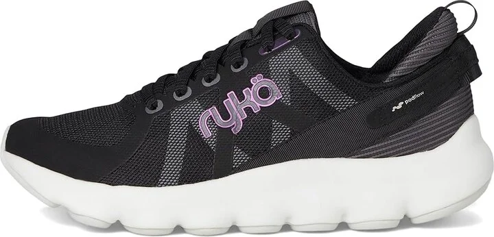 Ryka Podflow Walking Shoes Women's Shoes Black Mesh Fabric : 10 B - Medium, Textile - Image 6
