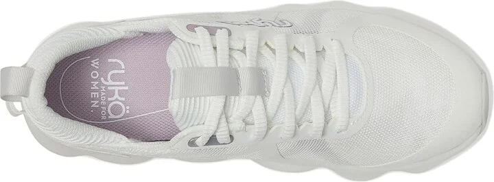 Ryka Podflow Walking Shoes Women's Shoes Brilliant White Mesh Fabric : 12 D - Wide, Textile - Image 2