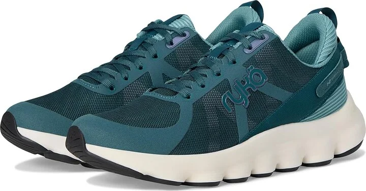 Ryka Podflow Walking Shoes Women's Shoes Deep Sea Green : 7 D - Wide, Textile