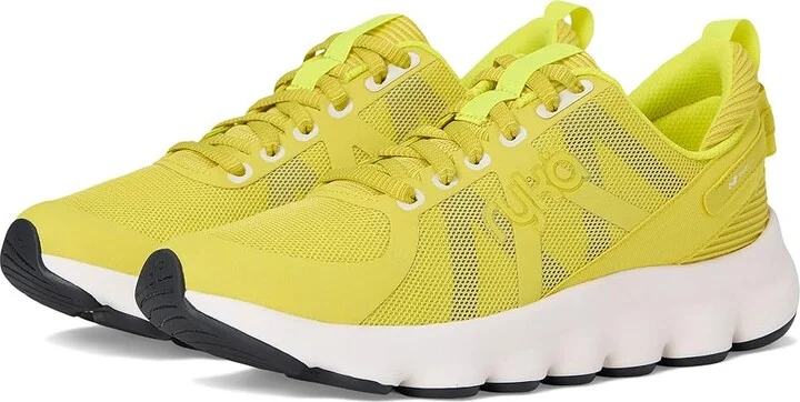 Ryka Podflow Walking Shoes Women's Shoes Verdant Yellow Mesh Fabric : 7.5 B - Medium, Textile