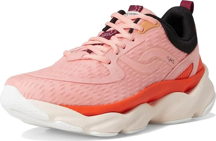 Ryka Rezorb Max Women's Shoes Pink Coral Mesh Fabric : 5.5 B - Medium, Textile - Image 5