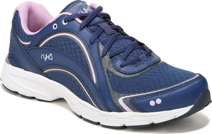 Navy/Lilac Purple Leather