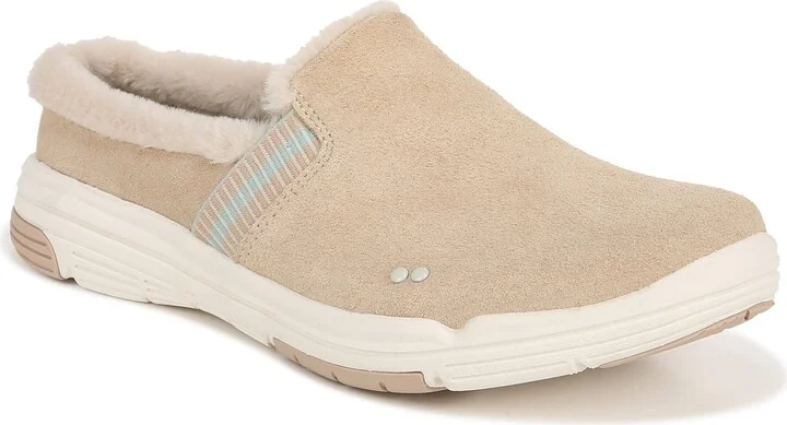 Ryka Womens Alaska Slip On Mules Latte Brown 6.5 W