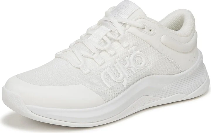 Brilliant White Mesh & Fabric