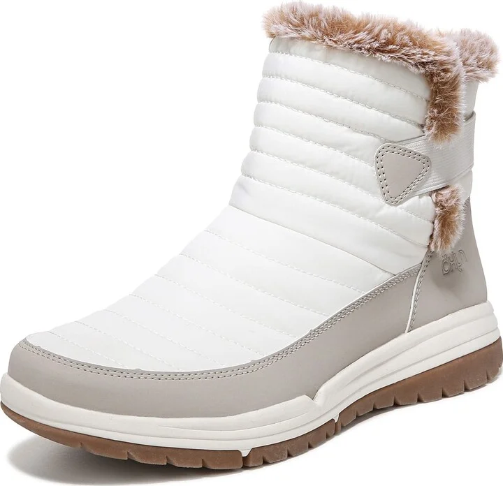 Ryka Women's Aubonne Gore Snow Boot White/Grey 9 M