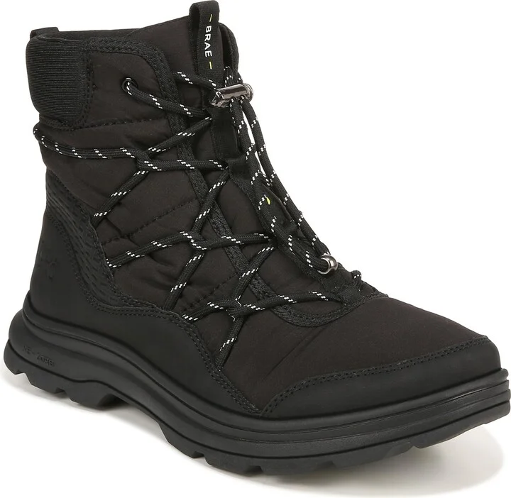 Ryka Womens Brae Water-Repellent Winter Snow Boot Black 7 M