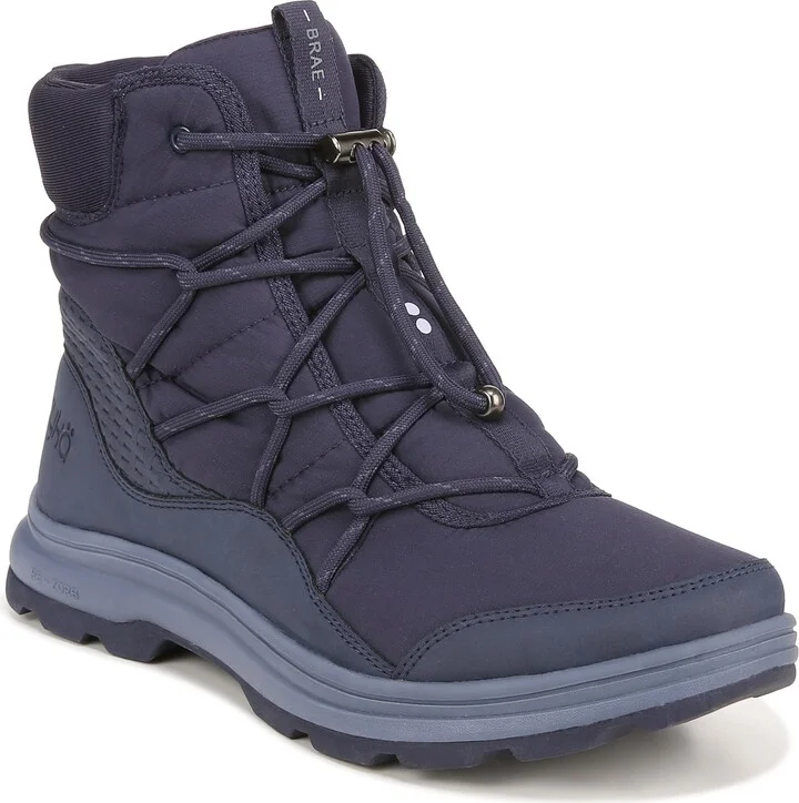 Ryka Womens Brae Water-Repellent Winter Snow Boot Blue 6.5 M