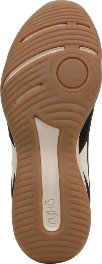 Ryka Women's Candor Low Profile Lace Up Sneakers - Black Suede/Mesh - Image 5