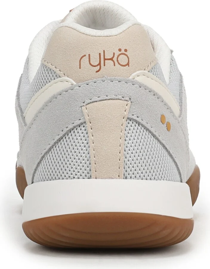Ryka Women's Candor Low Profile Lace Up Sneakers - Black Suede/Mesh - Image 7
