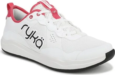Ryka Women's Court Agility Shoes White/Skyride Blue 5 M