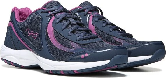 Ryka Women's Dash 3 Walking Shoes Grey/Pink 7 M - Image 3