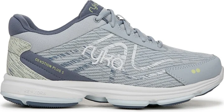 Ryka Women's Devotion Plus 5 Walking Sneakers - Black Mesh/Faux Leather - Image 6