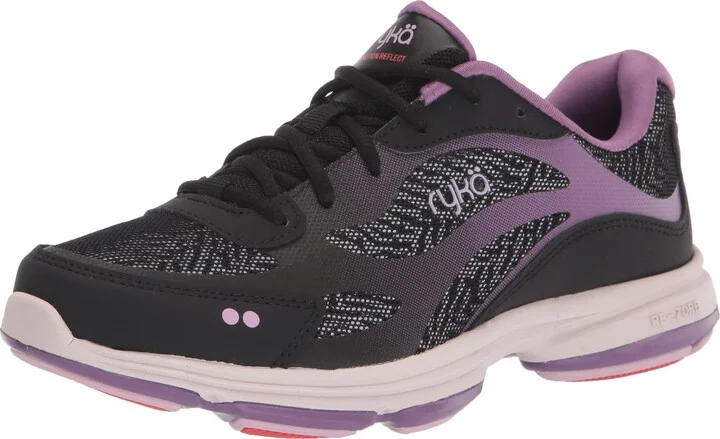 Ryka Women's Devotion Reflect Walking Shoe Black 5 M