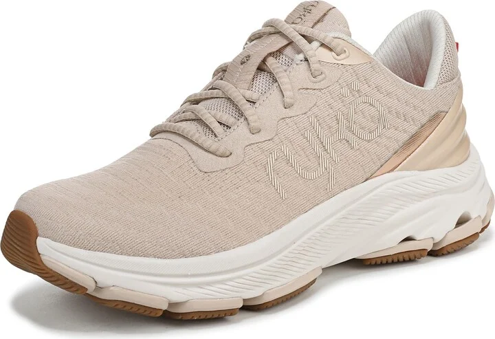Ryka Womens Devotion X Max RS Walking Shoes Beige Tonal Metallic Mesh 8 W