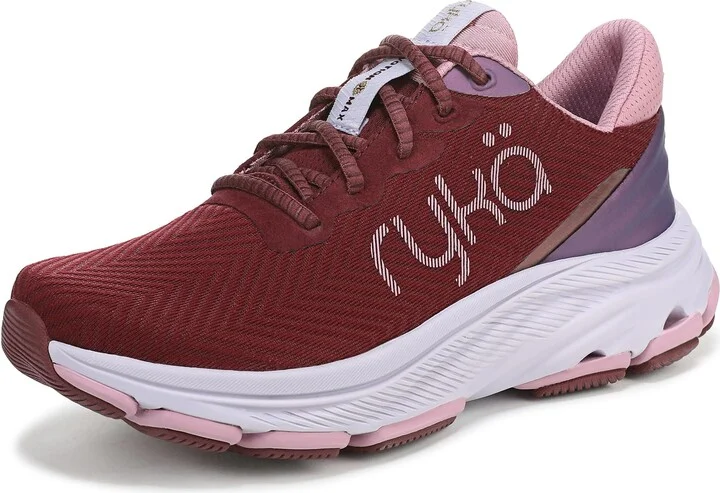 Ryka Womens Devotion X Max RS Walking Shoes Windsor Red Mesh Fabric 9.5 M