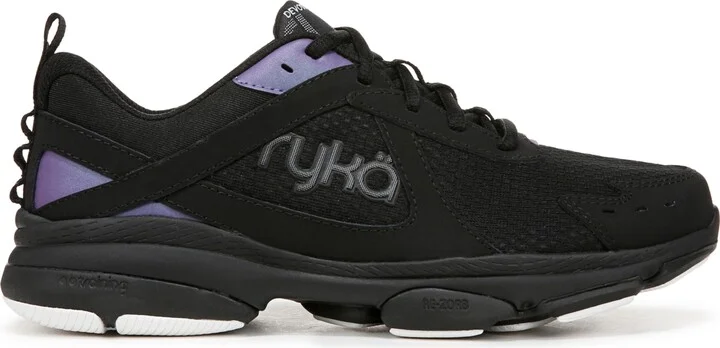 Ryka Women's Devotion Xt 3 Lace Up Training Sneakers - Oyster Grey Leather/Mesh - Image 6