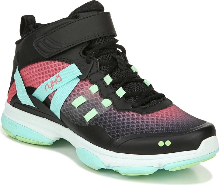 Ryka Womens Devotion XT Mid Cross Training Shoes Black Synthetic 5.5 M