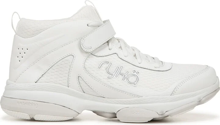 Ryka Women's Devotion Xt Mid-Top 2 Training Sneakers - Brilliant White Fabric/Faux Leather - Image 2