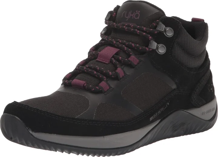 Ryka Women's Echo Trek 2 Water Repellent Mid Hiking Boot Black 6.5 M