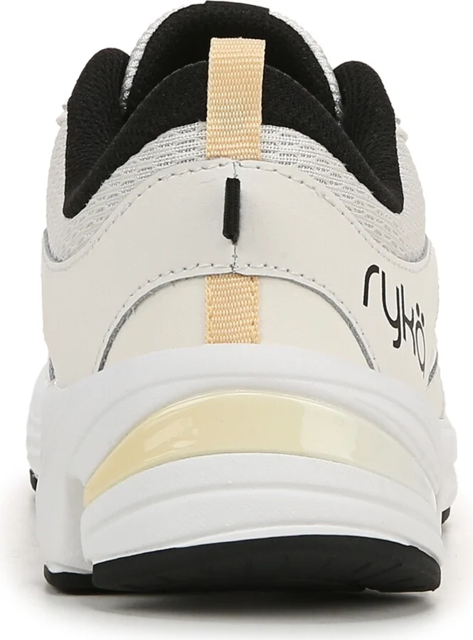 Ryka Women's Invoke Lace Up Walking Sneakers - Gardenia White Mesh/Leather - Image 3