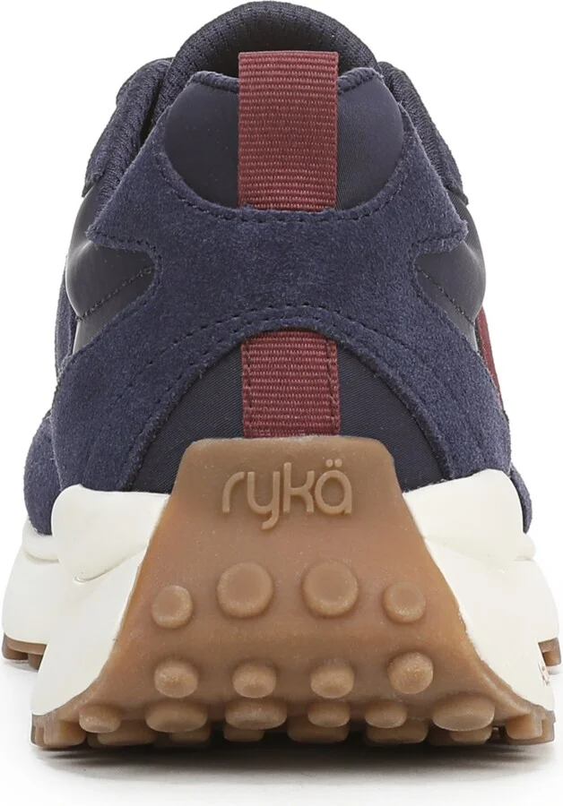 Ryka Women's Jetsetter Lace Up Retro Sneakers - Academy Blue Suede/Fabric - Image 3