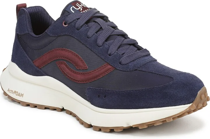 Ryka Women's Jetsetter Lace Up Retro Sneakers - Academy Blue Suede/Fabric