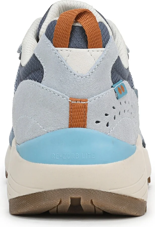 Ryka Women's Karma Trail Walking Sneakers - Dust Blue Suede/Mesh - Image 3