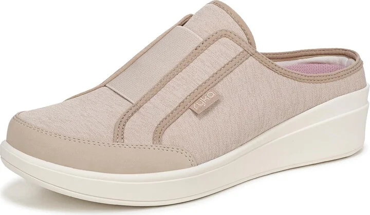 Ryka Womens Lounge Mule Shoes Terra Taupe 7 M