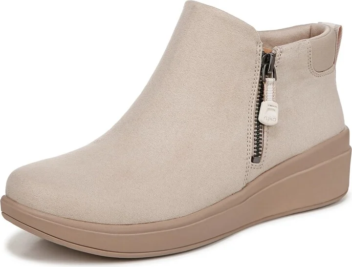 Ryka Womens Lyrical Zip Short Boots TERRA TAUPE 9 W